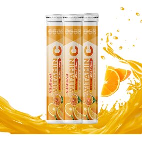 Vitamin C Effervescent Tablets Manufacturer - Organic Orange Flavor with Zinc for Immune Support