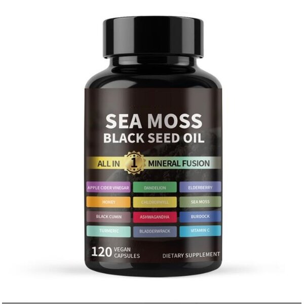 Herbal Seaweed & Black Seed Oil Capsules Manufacturer - Vegan Immune Support & Private Label