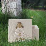 Resin Pet Memorial Stone Manufacturer - Handmade Angel Cat Dog Ornament for Garden