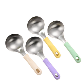 Stainless Steel Soup Ladle Manufacturer - BPA-Free with Heat-Resistant Silicone Handle