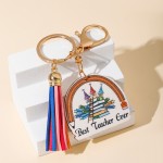 Teacher Keychain Manufacturer - OEM Water Drop Heart Oval Castle