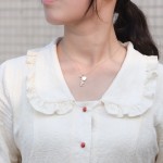 妈妈项链工厂-可定制925镀金小巧妈妈饰件CZ