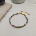 编织手链工厂-可定制复古合成贝壳珠女士