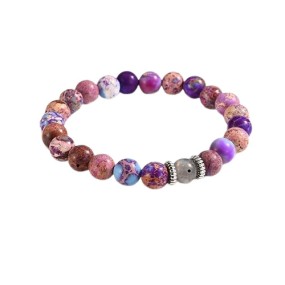 Mother Bracelet Manufacturer - OEM Synthetic Stone Purple Moonstone