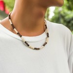 父亲项链厂家-可定制椰子壳木珠拼布