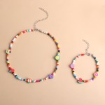 Fruit Jewelry Set Factory - OEM Sweet Beaded Rice Kids Necklace Bracelet