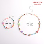 Fruit Jewelry Set Factory - OEM Sweet Beaded Rice Kids Necklace Bracelet