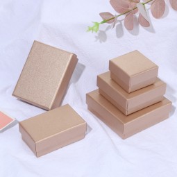 Champagne Jewelry Box Factory - OEM Christmas Gift Box Rings Necklace