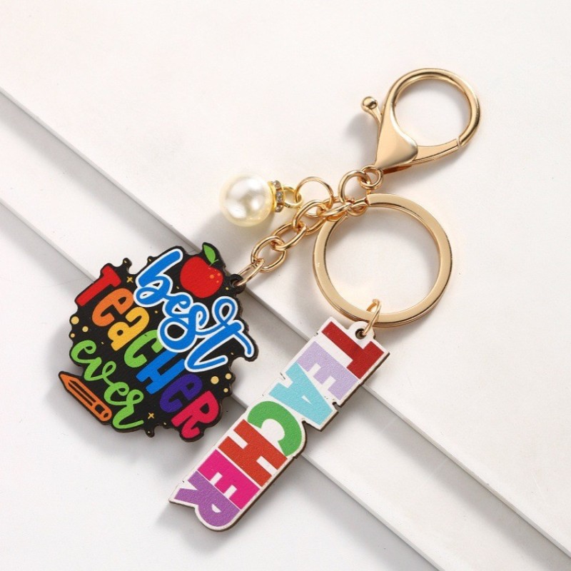 Teacher Keychain Factory - OEM Book Pen Holder Apple Rainbow