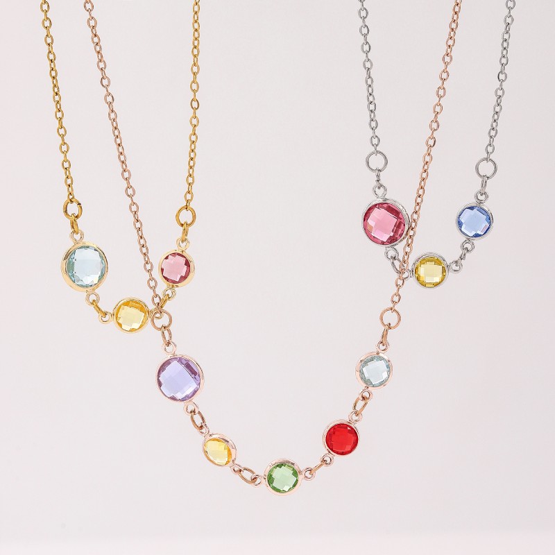 Birthstone Necklace Manufacturer - OEM Custom Family Jewelry Gift