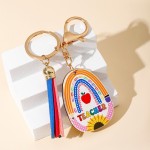 Teacher Keychain Manufacturer - OEM Water Drop Heart Oval Castle