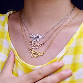 Father Daughter Necklace Manufacturer - OEM Daddy's Girl Stainless Steel