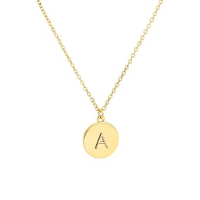 Initial Necklace Manufacturer - OEM 14K Gold Plated Letter Pendant for Women