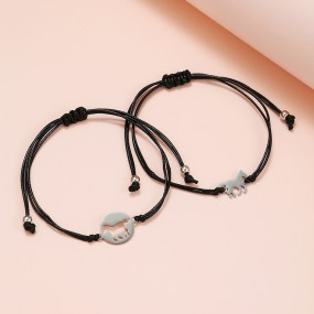 母亲手链厂家-可定制不锈钢圆形马匹空心