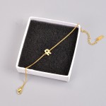 Letter Bracelet Manufacturer - OEM Stainless Steel Gold Plated 20cm