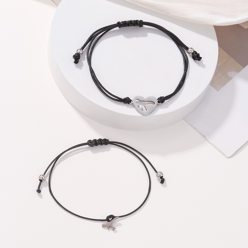 Mother Bracelet Factory - OEM Stainless Steel Dinosaur Hollow Pendant