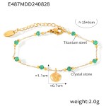 Crystal Necklace Factory - OEM Scallop Pendant 18K Gold Plated
