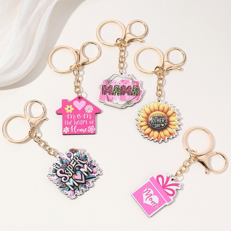 Keychain Manufacturer - OEM House Gift Box Sunflower Pendant