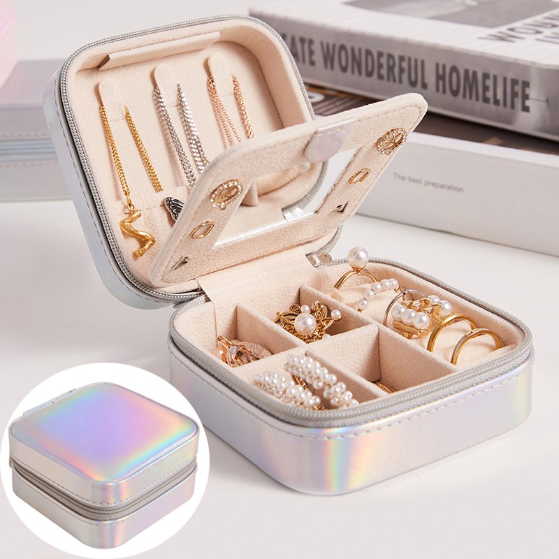 Travel Jewelry Box Factory - OEM Portable PU Leather Mini Organizer Boxes