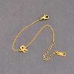 Letter Bracelet Manufacturer - OEM Stainless Steel Gold Plated 20cm
