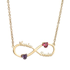 Name Necklace Manufacturer - OEM Custom Diamond Infinity Symbol Stainless Steel