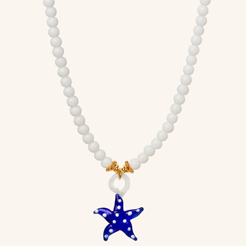Stainless Steel Necklace Manufacturer - OEM Stacked Starfish Pendant Necklace