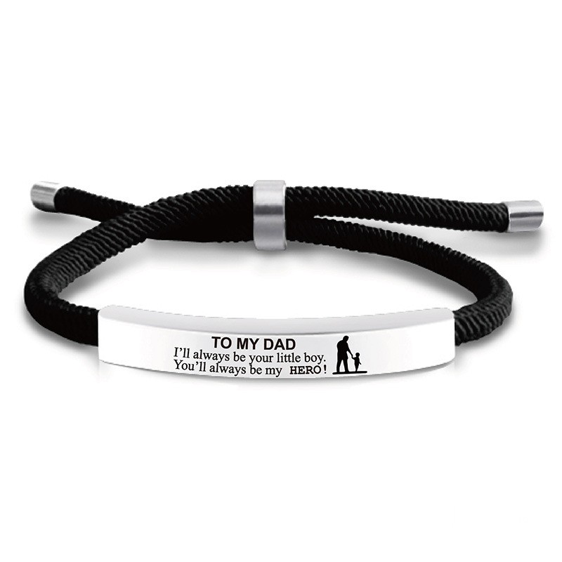 Rope Bracelet Manufacturer - OEM To My Dad Stainless Steel Fathers Day