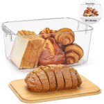 Bread Storage Box Factory - 8.5L with Bamboo Lid Container