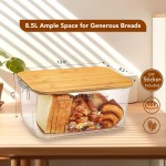 Bread Storage Box Factory - 8.5L with Bamboo Lid Container