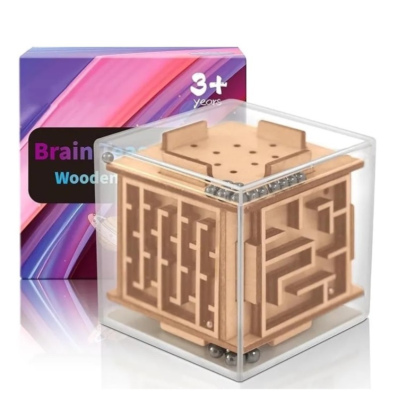 Fidget Puzzle Cube Manufacturer - 6-Sided Wooden Brain Teaser
