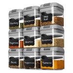 Mini Container Factory - 9pcs 0.5L Spice Storage Set