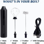 USB奶泡器厂家-不锈钢卡布奇诺打泡器
