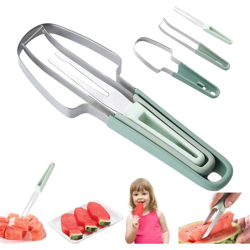Watermelon Cutter Factory - 3 in 1 Stainless Steel Fruit Slicer