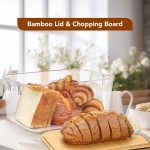 Bread Storage Box Factory - 8.5L with Bamboo Lid Container
