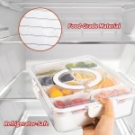 熟食容器厂家-8格零食盒