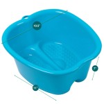 Foot Soaking Tub Manufacturer - Plastic Pedicure Spa Basin with Handle
