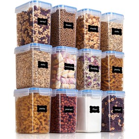 Food Canisters Manufacturer - 1.6L 12pcs Airtight Set