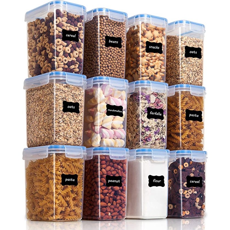 Food Canisters Manufacturer - 1.6L 12pcs Airtight Set