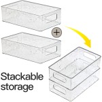 Storage Bins Factory - 4 Pack Clear Pantry Organizer