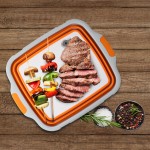 可折叠水桶厂家-16升带锁盖BBQ备料水槽
