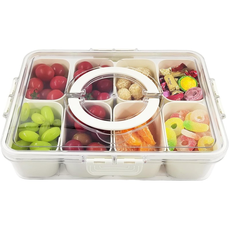 Charcuterie Container Manufacturer - 8 Compartments Snack Box