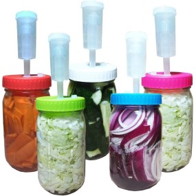 Fermentation Lid Factory - Wide Mouth Mason Jar Airlock