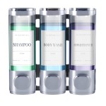 Shampoo Dispenser Supplier - 3-Chamber Wall Mounted Pump