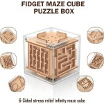 解压魔方厂家-6面木质智力玩具