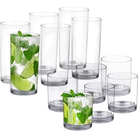 Plastic Cup Factory - 12oz 16oz Stackable Reusable Tumblers