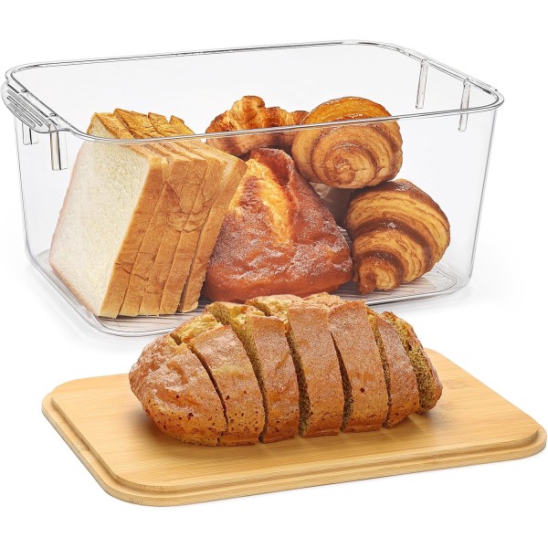 Bread Storage Box Factory - 8.5L with Bamboo Lid Container