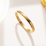 Titanium Steel Bracelet Supplier - 18K Gold Plated Rhomboid Design
