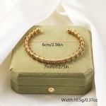 Twist Bracelet Factory - 18K Gold Plated Spiral Cuff Bangle