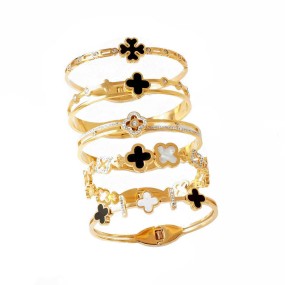 Diamond Bracelet Factory - Creative Gold Plated Titanium Steel