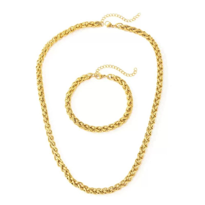 Razor Chain Factory - Braided Rope Necklace Tarnish-Proof
